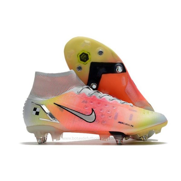 Nike Mercurial Superfly Elite SG PRO AC Blanco Rojo Plata